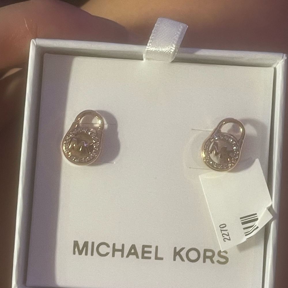 Michael Kors Lock earrings